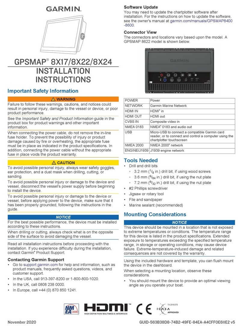 Garmin GPSMAP 8X17 User manual