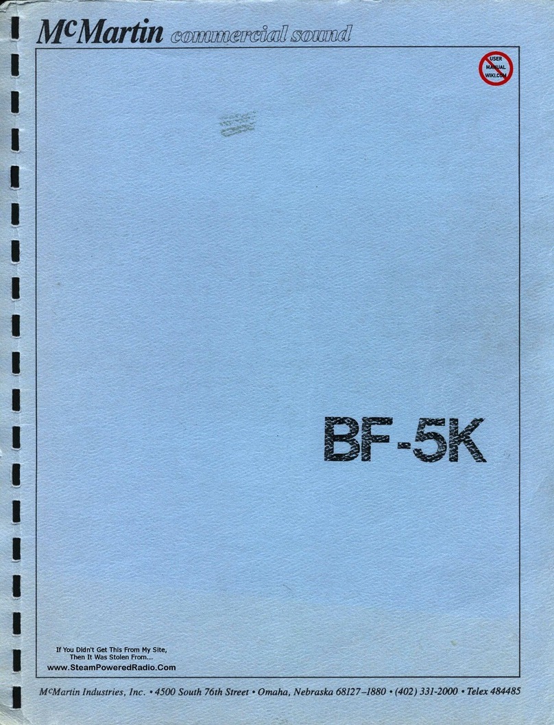 McMartin BF-5K User manual