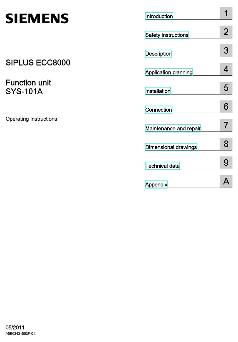 Siemens SIPLUS ECC8000 operating instructions