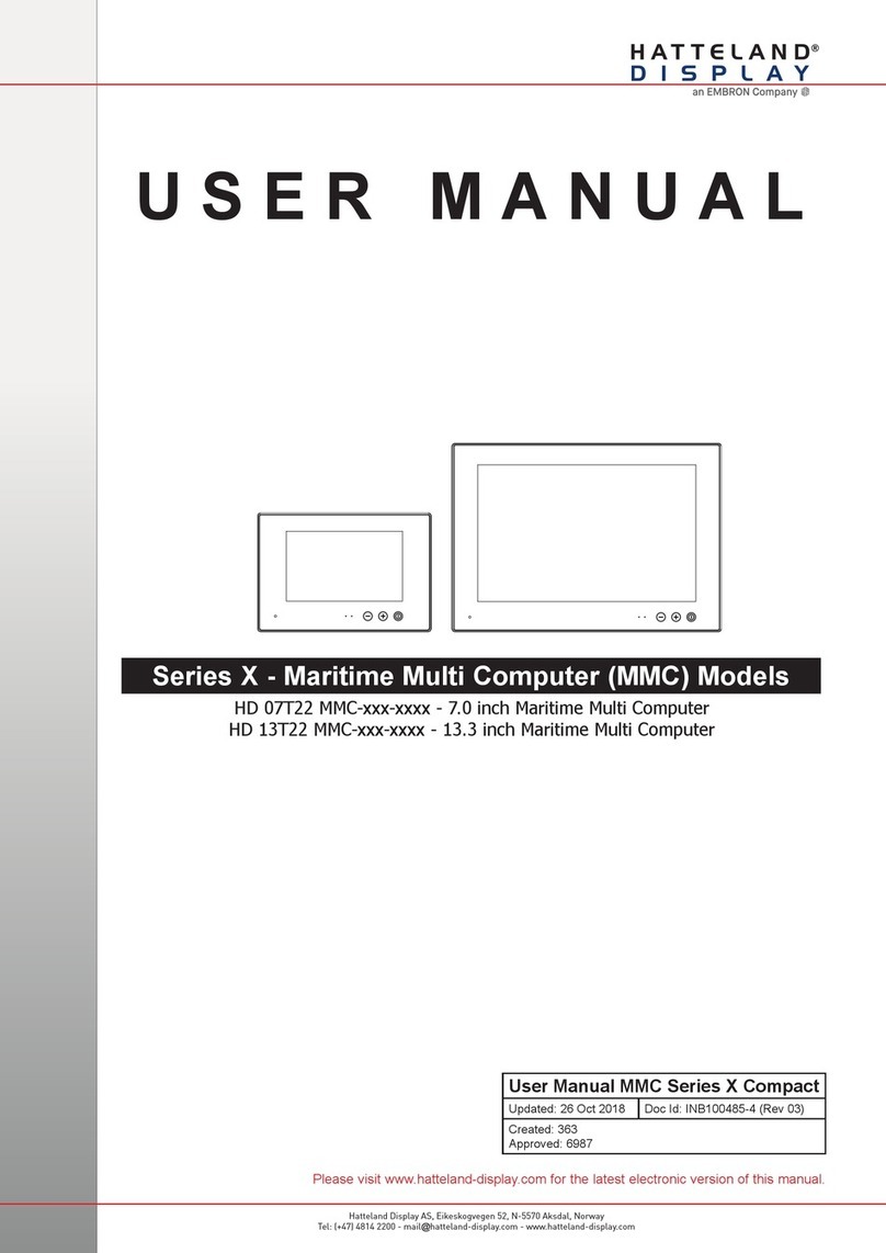 EMBRON Hatteland Display Maritime Multi Computer X... user manual