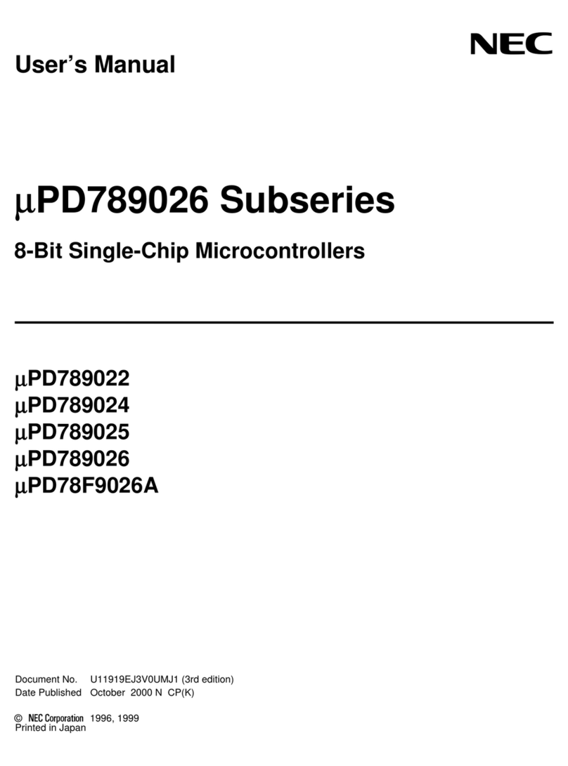 NEC mPD789026 Subseries User manual