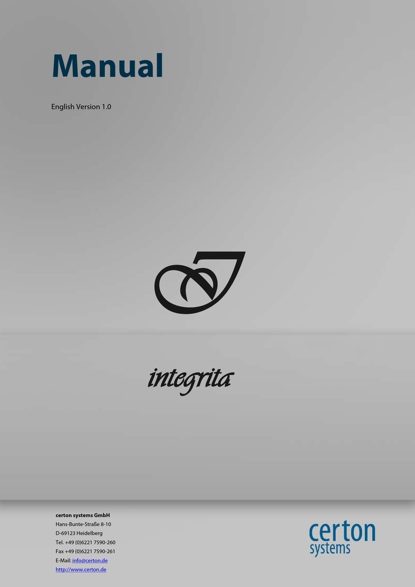 Certon integrita manual