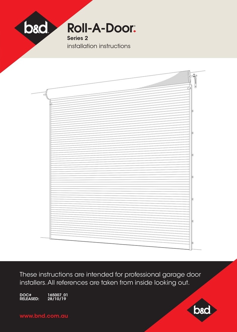 B&D Roll-A-Door 2 Series installation instructions