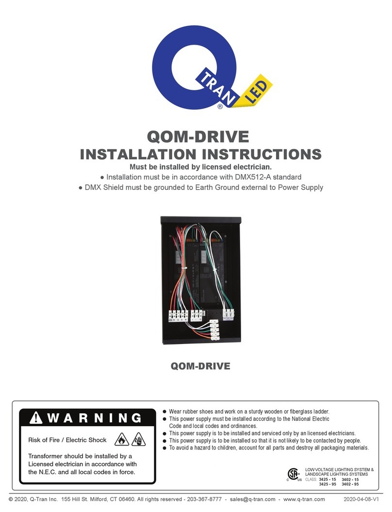 qtran QOM-DRIVE Series installation instructions