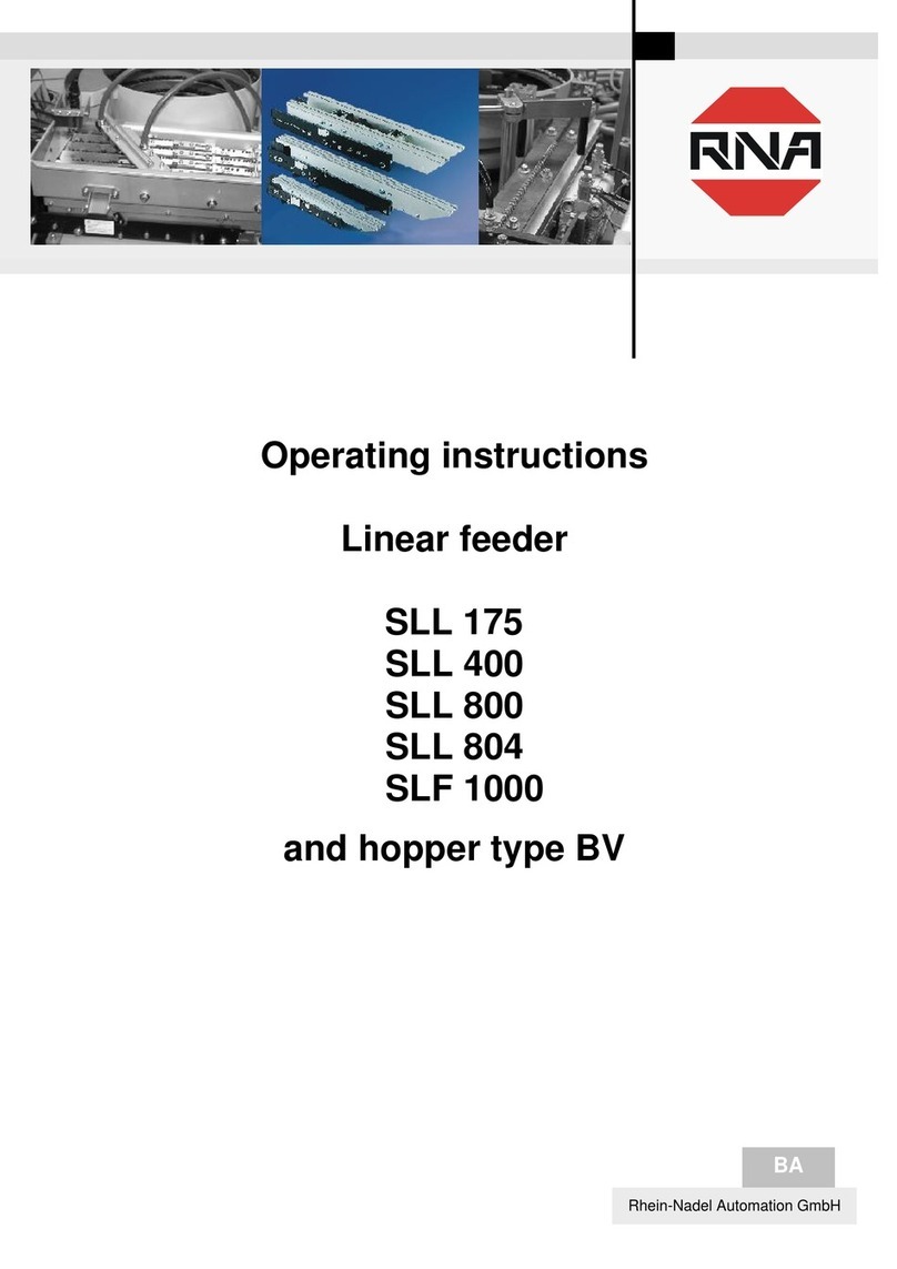 RNA SLL 175 operating instructions