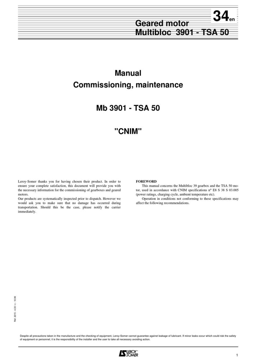 Leroy-Somer Multibloc 3901-TSA 50 User manual