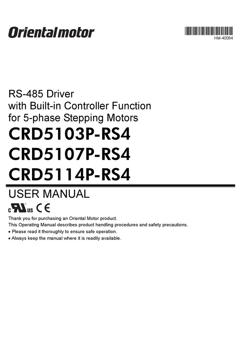 Oriental motor CRD5103P-RS4 user manual