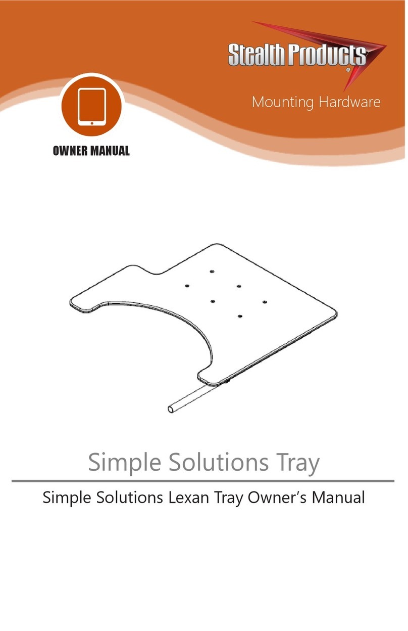Stealth Products Simple Solutions Lexan Tray owner's manual Stealth Products Simple Solutions Lexan Tray owner's manual