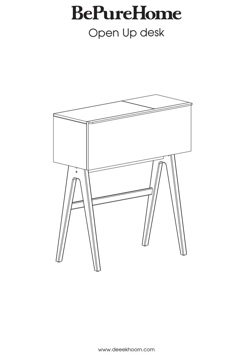 BePureHome Open Up desk Assembly instructions BePureHome Open Up desk Assembly instructions