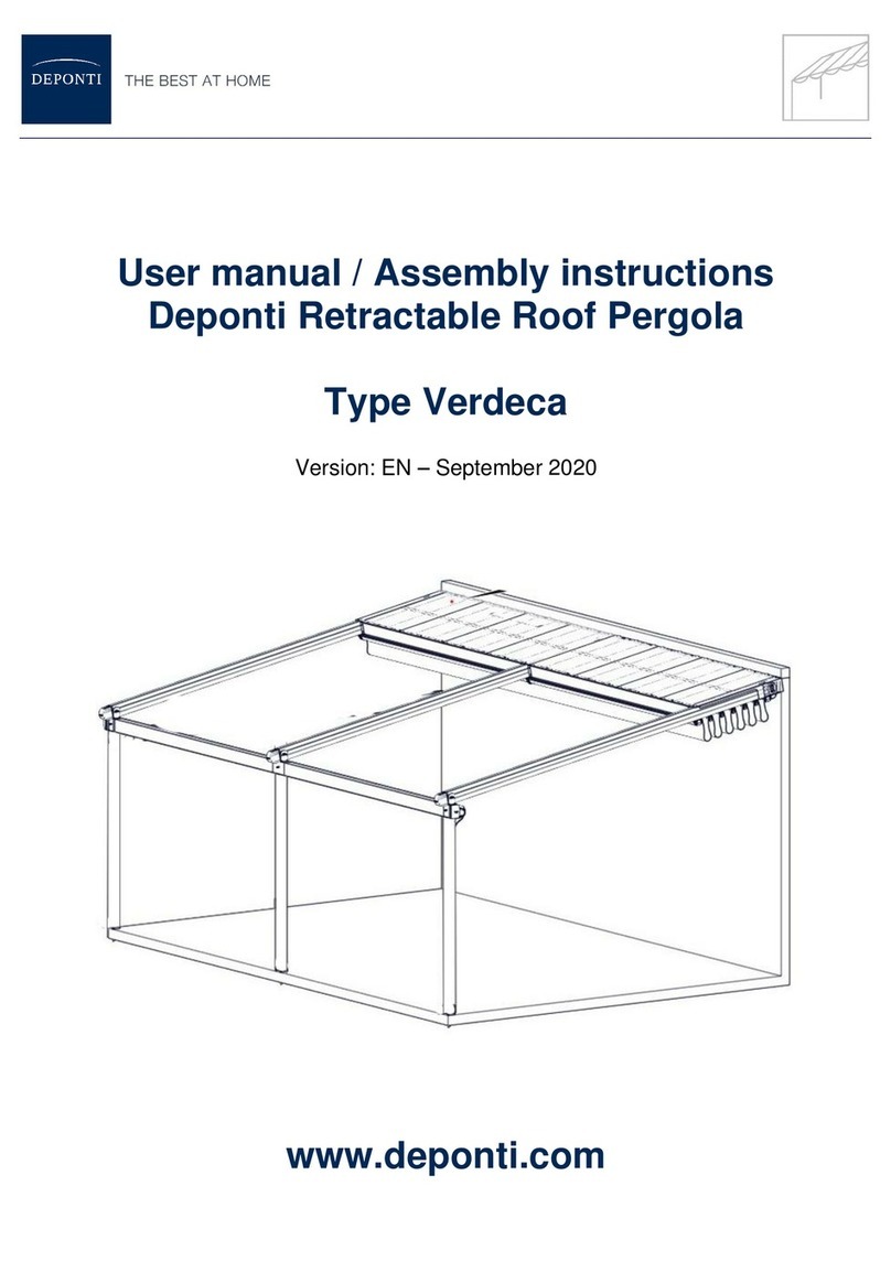 Deponti Verdeca User manual & assembly instructions Deponti Verdeca User manual & assembly instructions