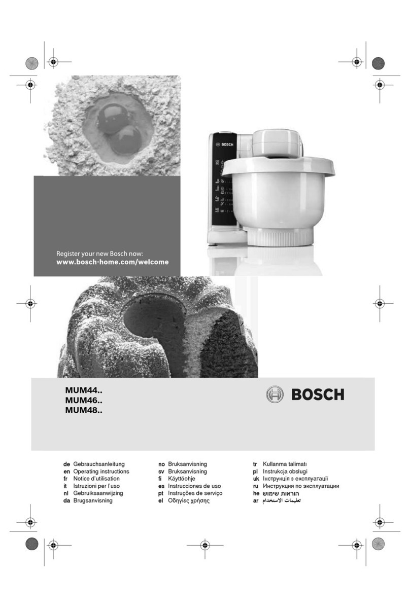 Bosch MUM 44 Series User manual
