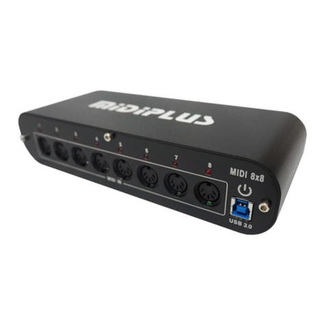 midiplus MIDI 8X8 User manual