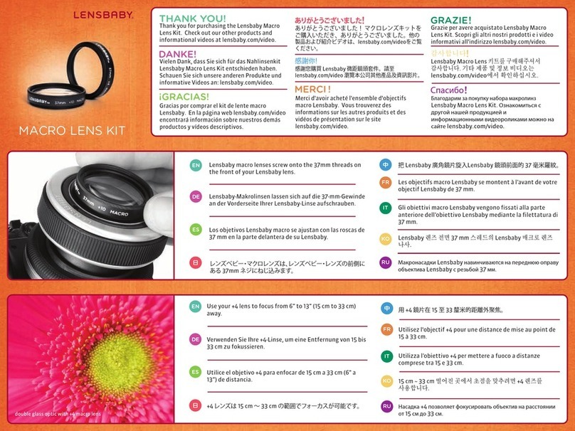 Lensbaby Macro Lens Kit User manual