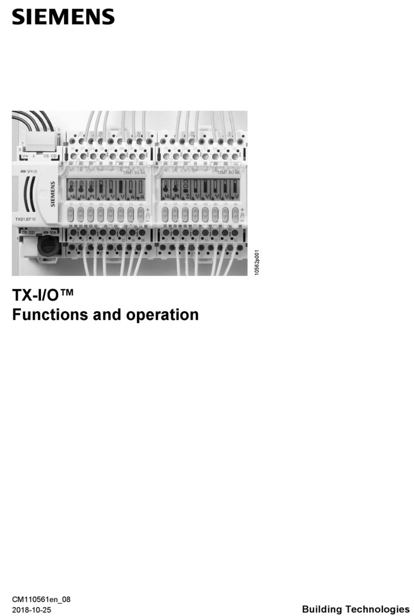 Siemens TX-I/O TXM1.8D Parts list manual