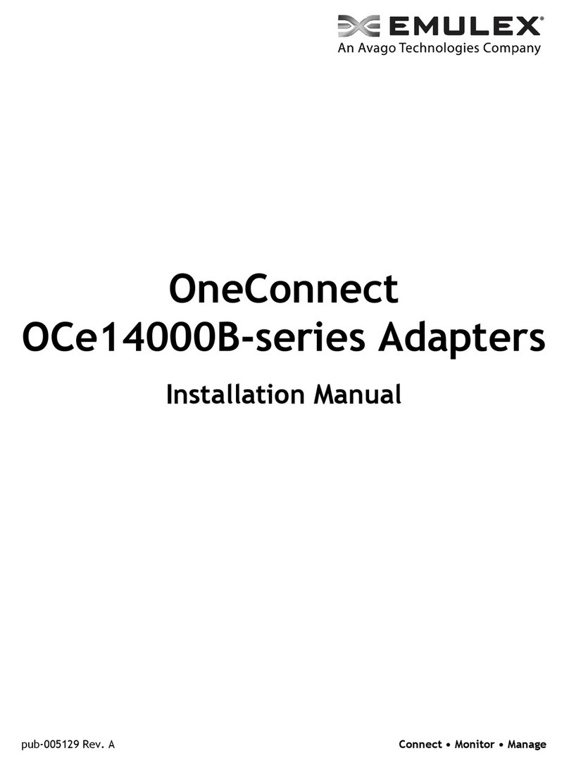 Avago Emulex OCe14000B Series installation manual