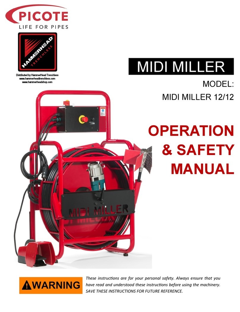 PICOTE MIDI MILLER 12/12 Use and care manual