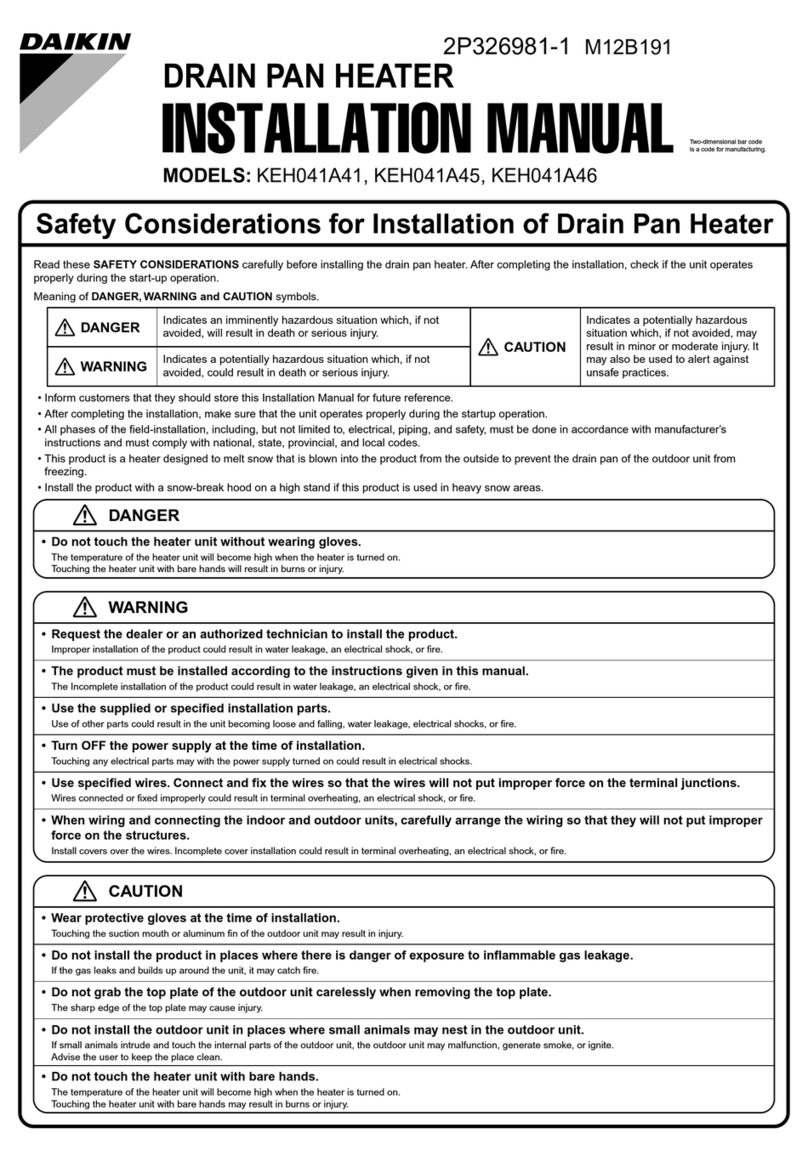 Daikin KEH041A41 installation manual