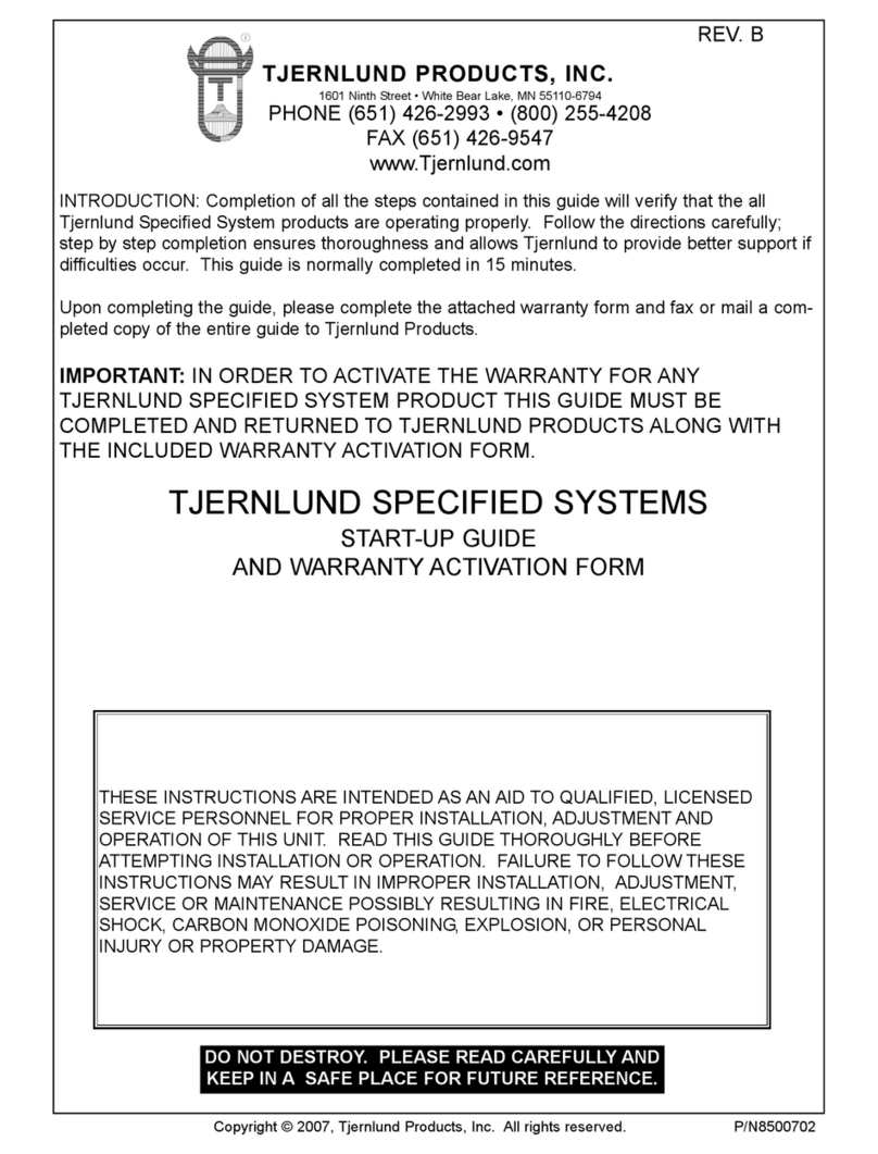 TJERNLUND CPC-3 Startup guide