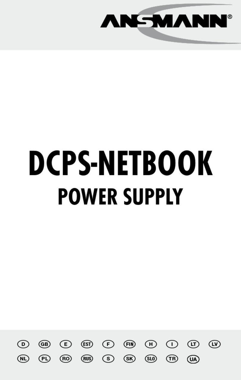 ANSMANN DCPS-Netbook User manual
