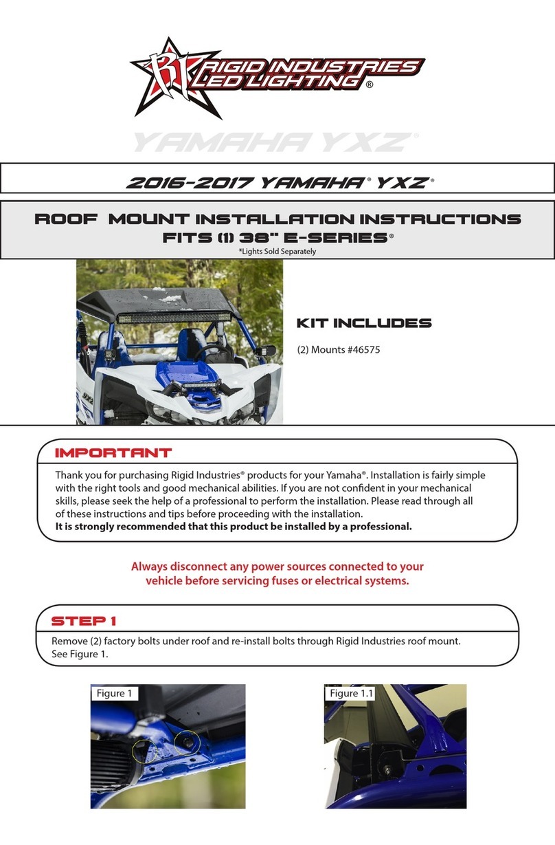 Rigid Industries E Series installation instructions