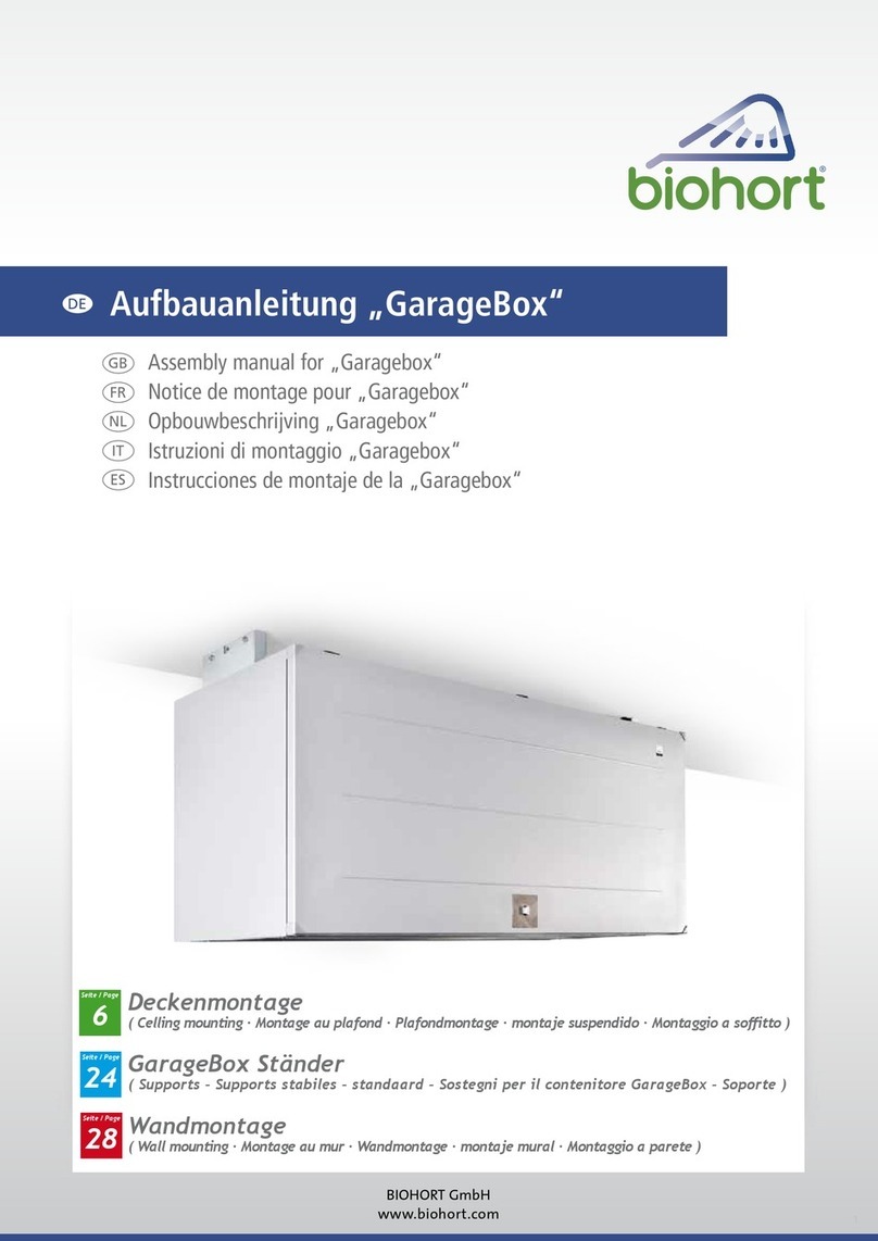 Biohort GarageBox Assembly manual