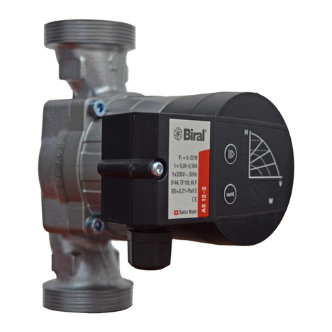 Biral AX 12 Installation and operating instructions