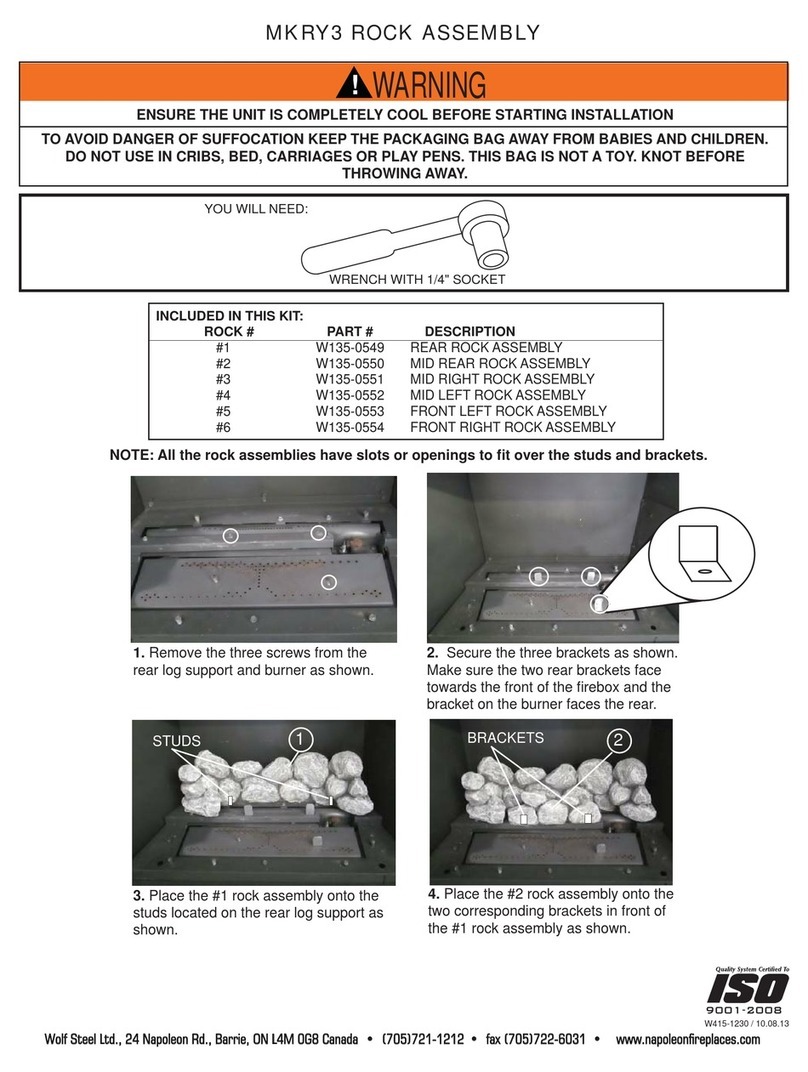 Napoleon MKRY3 User manual