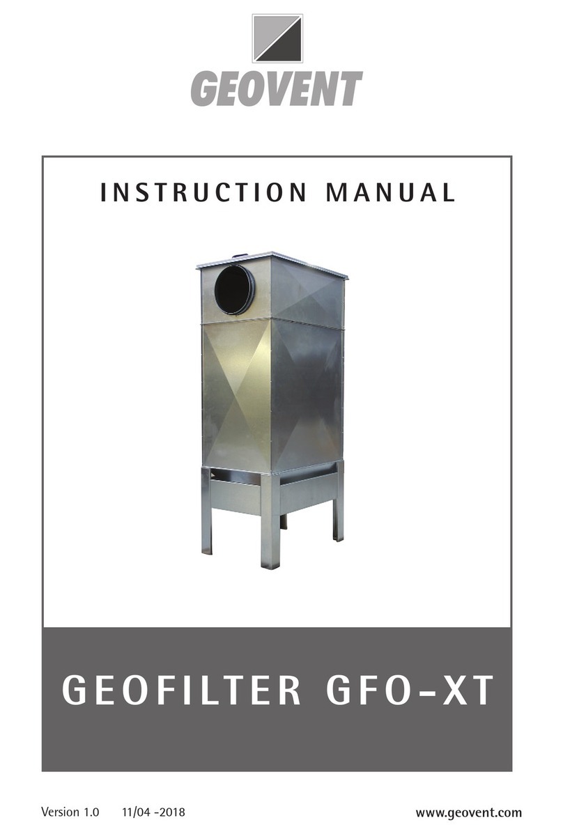 Geovent GeoFilter GFO-XT Series instruction manual Geovent GeoFilter GFO-XT Series instruction manual