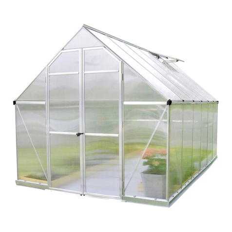 Palram Essence 8x12 Twin Wall Glazing Assembly instructions
