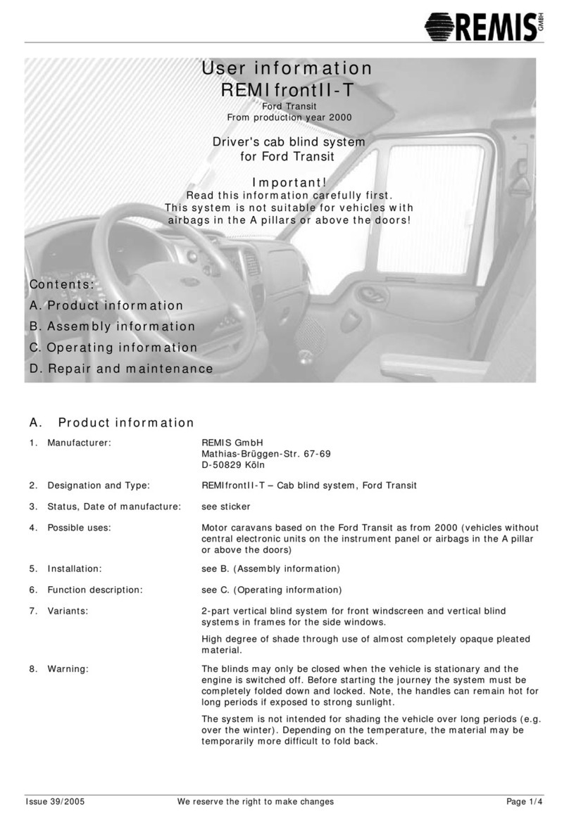 REMIS REMIfrontII-T Operation manual