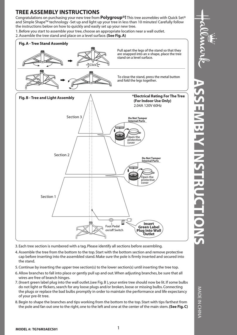 Polygroup Hallmark TG76M3AECS01 Assembly instructions