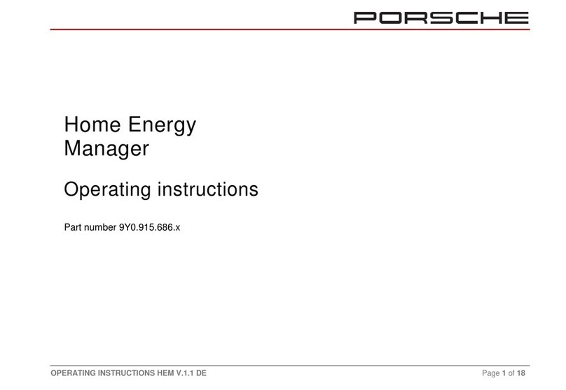 Porsche Home Energy Manager operating instructions