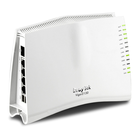 Draytek Vigor2130 Series quick start guide Draytek Vigor2130 Series quick start guide