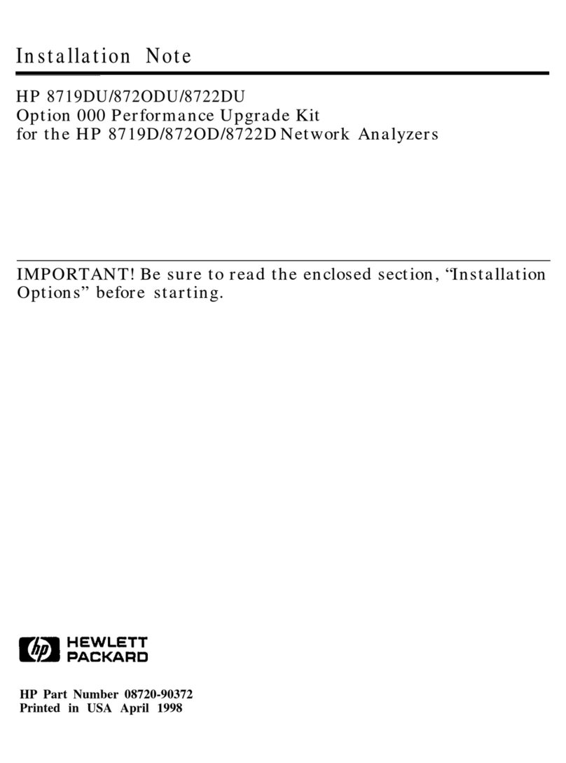 HP 8719D Installation and operation manual