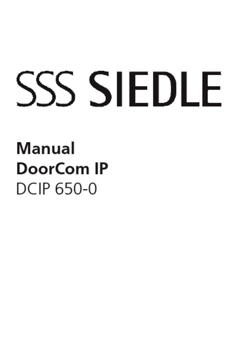 SSS Siedle DoorCom IP DCIP 650-0 User manual SSS Siedle DoorCom IP DCIP 650-0 User manual
