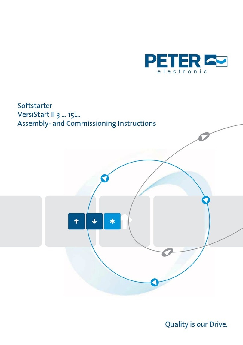 Peter electronic VersiStart II 3L Series Assembly and commissioning instructions
