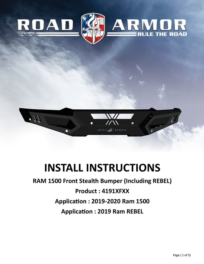 Road Armor Stealth 4191 Series Configuration guide