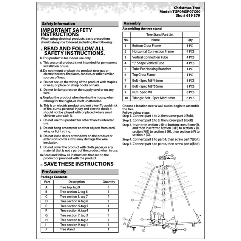 Polygroup TGF0M3P07C00 User manual