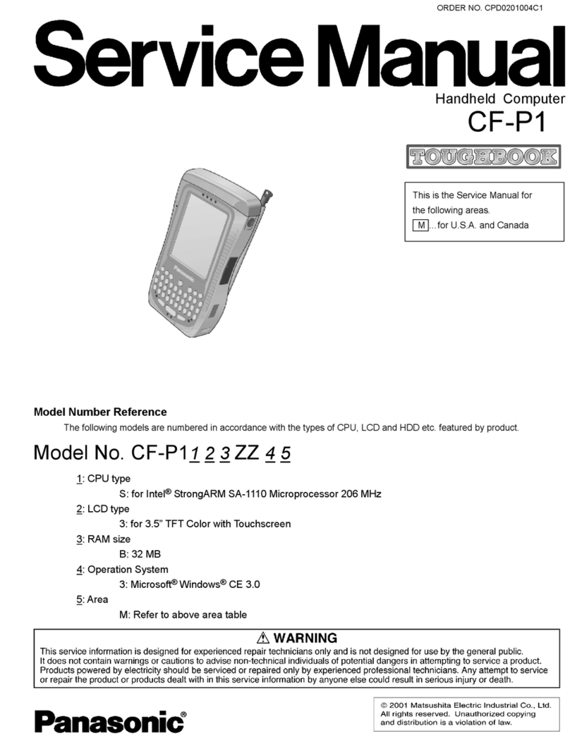 Panasonic Toughbook CF-P1 Series User manual Panasonic Toughbook CF-P1 Series User manual