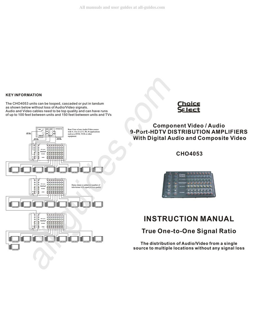 Choice Select CHO4053 instruction manual