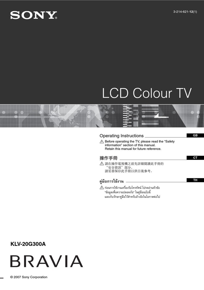 Sony KLV-20G300A User manual