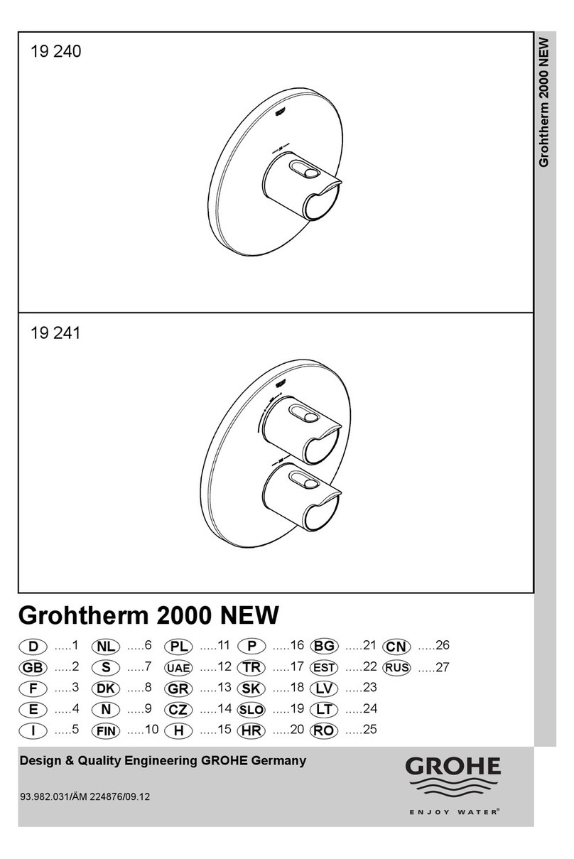 Grohe Grohtherm 2000 NEW 19 240 manual