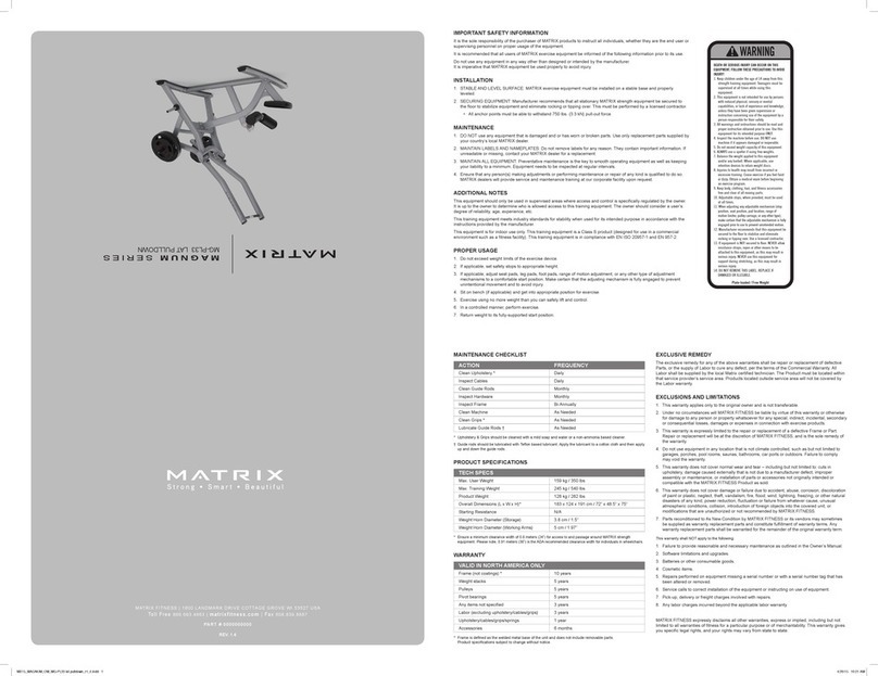 Matrix MAGNUM SERIES User manual