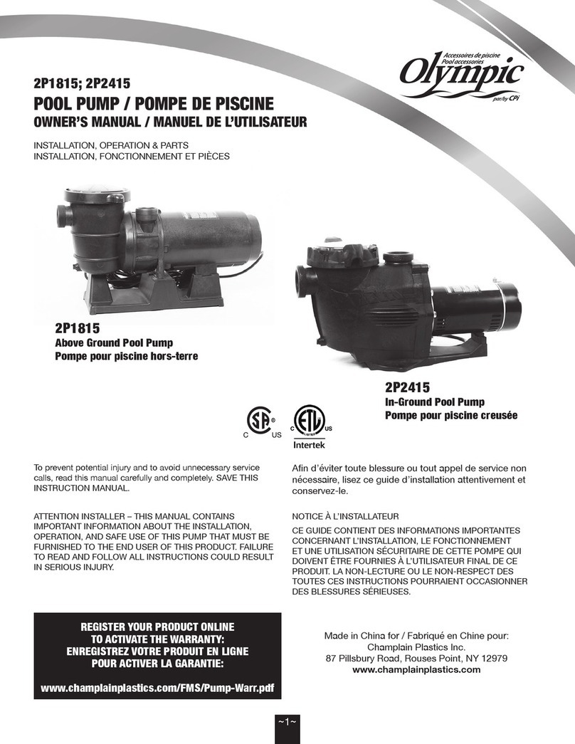 CPI Olympic 2P1815 User manual