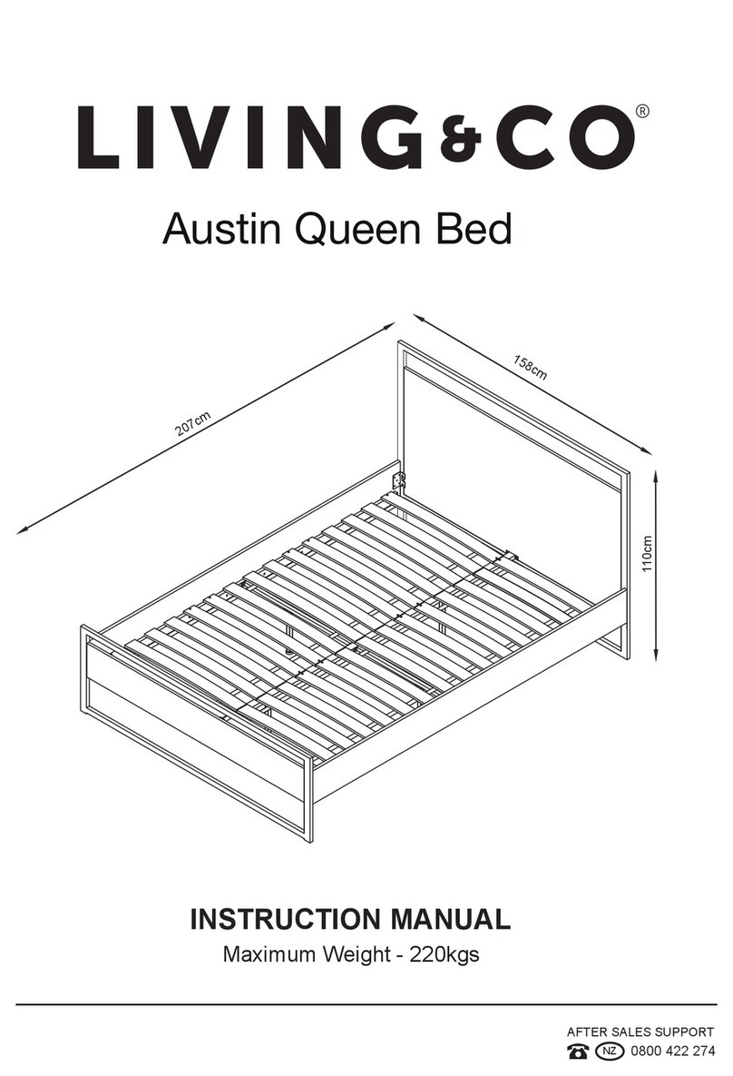 Living & Co Austin Queen Bed User manual