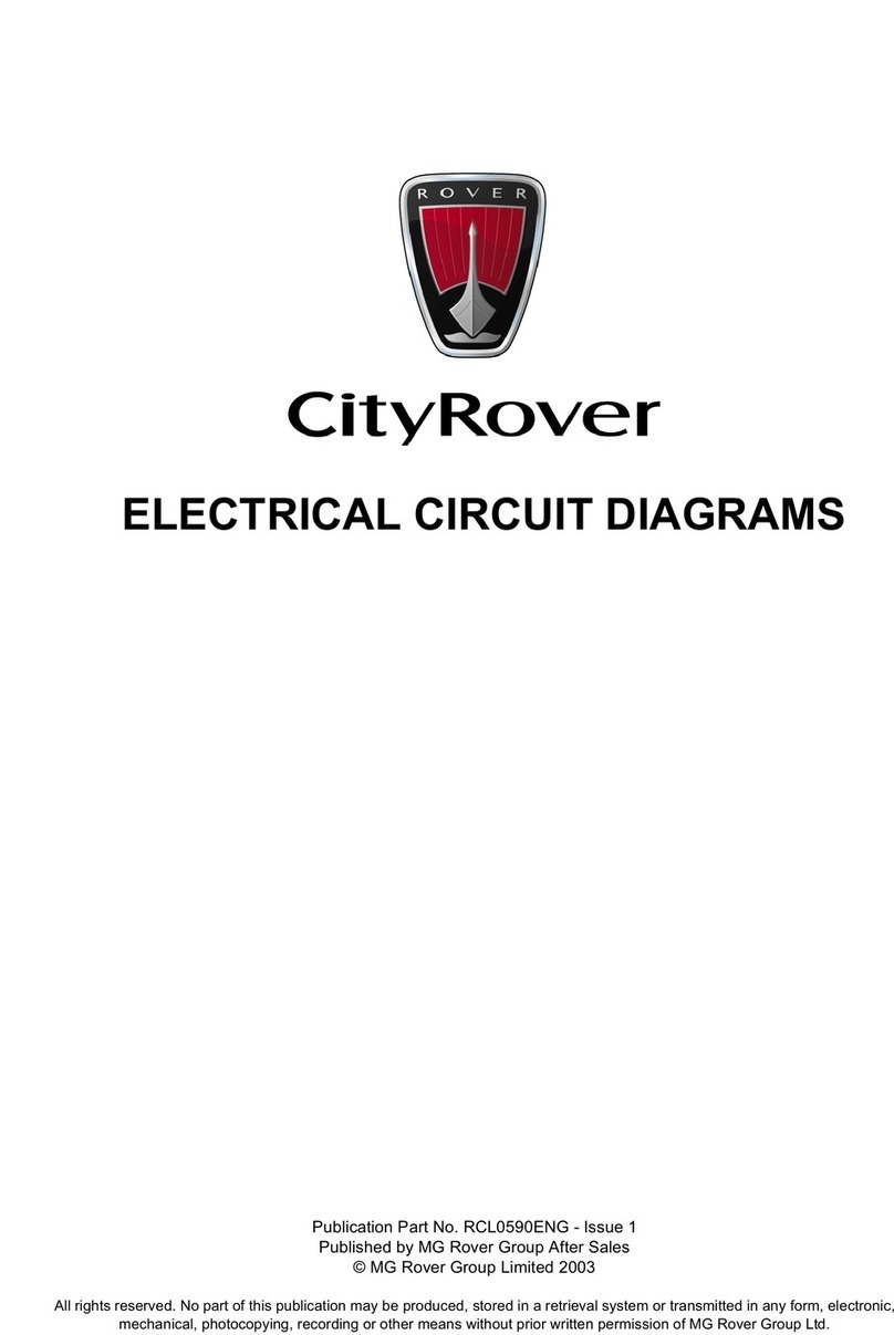 Rover CityRover Electrical circuit diagrams