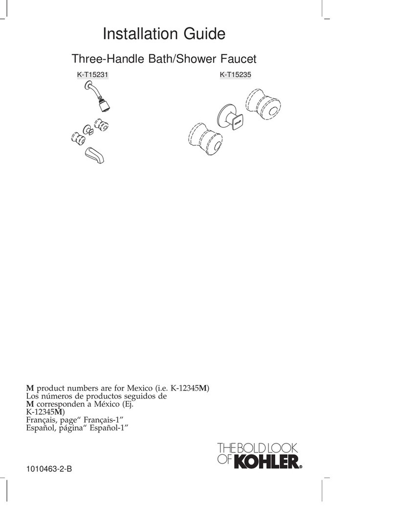 Kohler K-T15231 installation guide