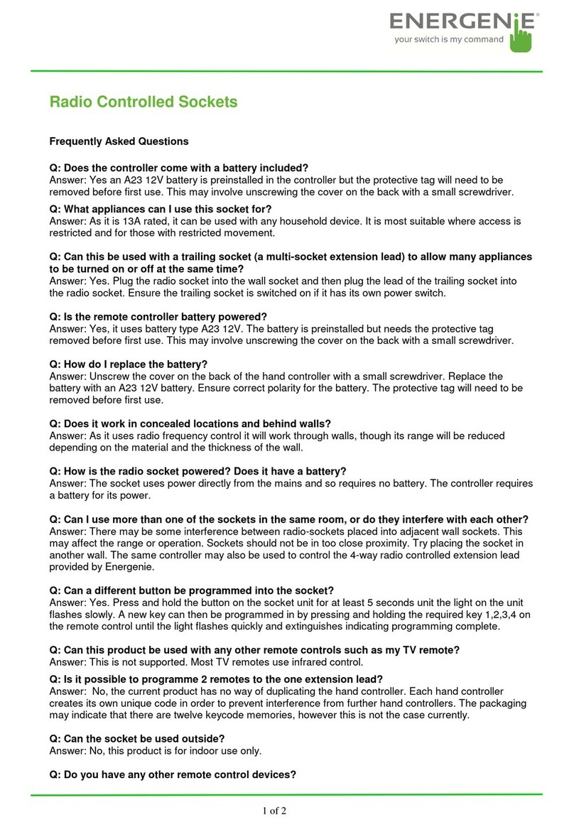 Energenie MiHome Gateway Instruction Manual