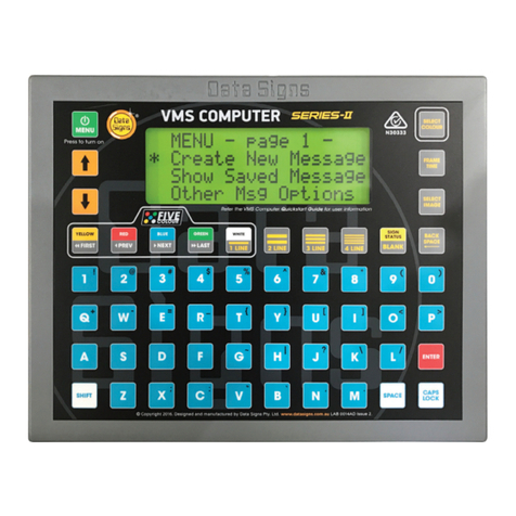 Data Signs VMS II Series Owner's manual