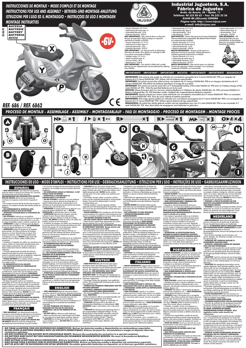 INJUSA 686 Instructions for use and assembly
